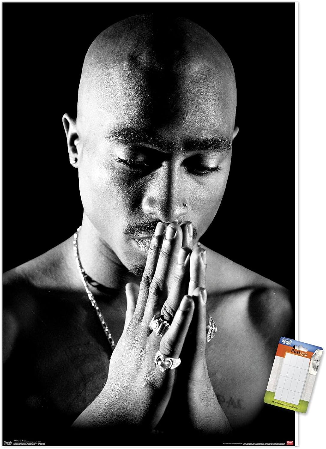 Trends International Tupac Praying Wall Poster