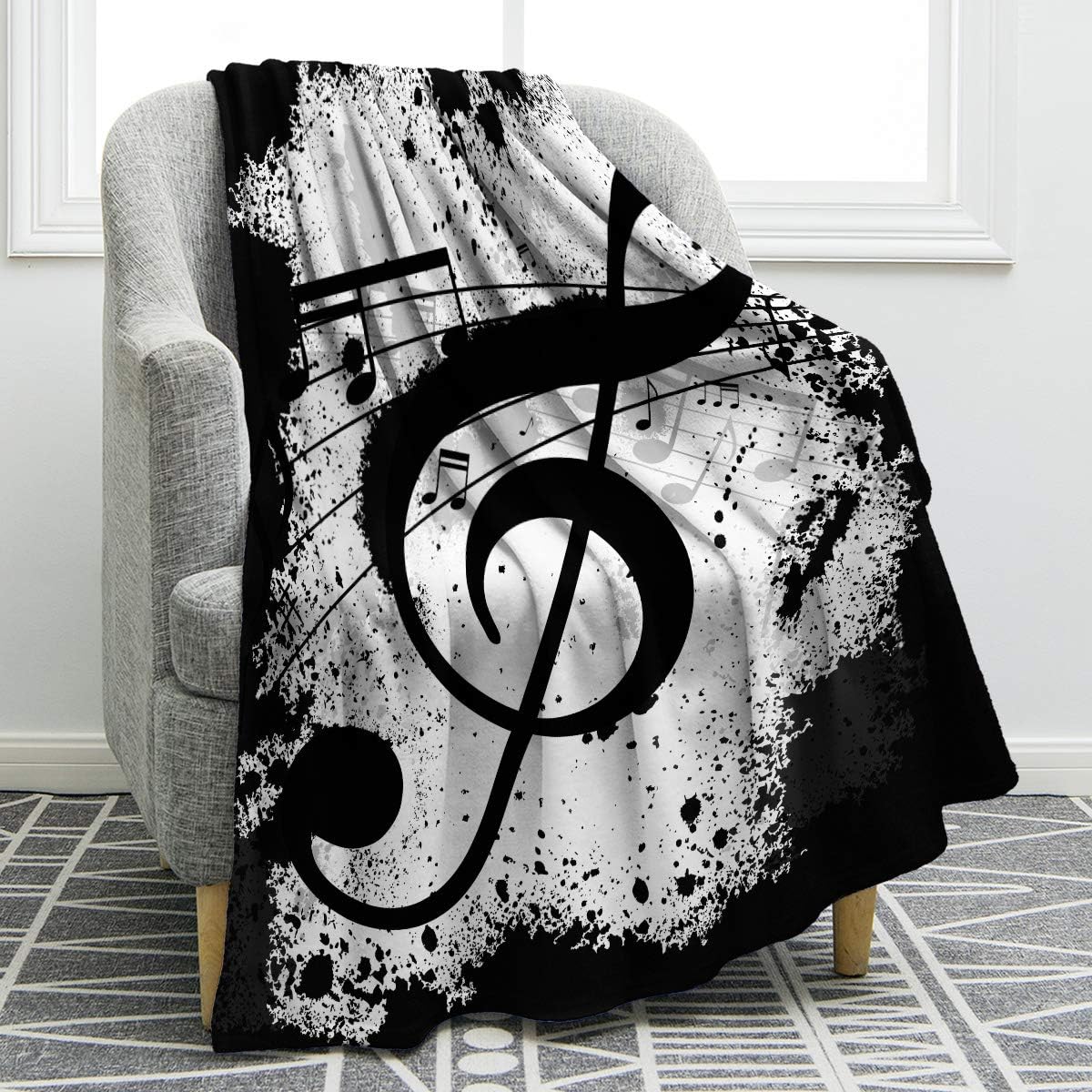 Music Note Gifts Throw Blanket