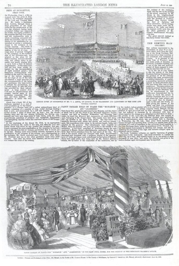 Fancy Bazaar on board the 'Monarch' and 'Agamemnon,' for the Benefit of the Merchant Seamen's Asylum