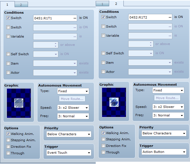 Forum topic: Timing based tile-dodging minigame.