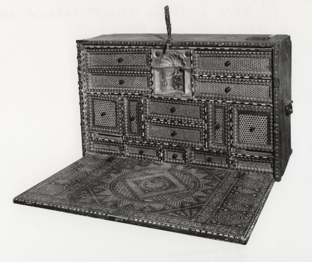 Portable Writing Desk with Geometric Patterns and Moorish Designs