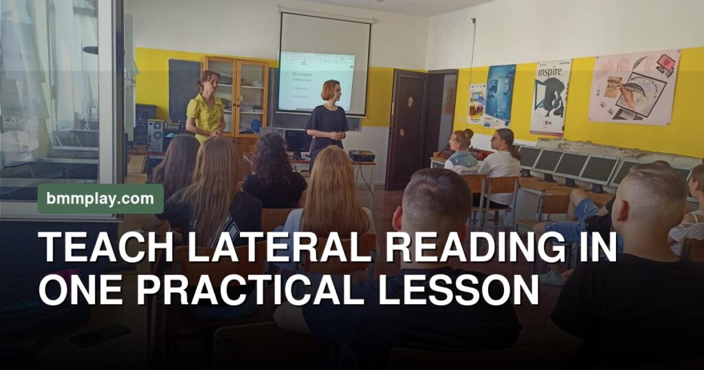 Open a New Tab Before You Believe It: Teach Lateral Reading in One Lesson