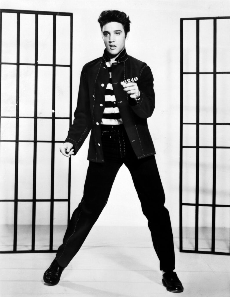 Elvis Presley promoting Jailhouse Rock, 1957